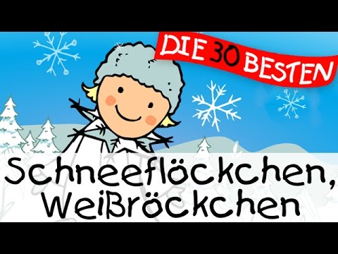 Schneeflöckchen Weißröckchen - Weihnachtslieder zum Mitsingen || Kinderlieder