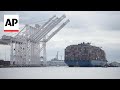 Timelapse video: Ship that caused deadly Baltimore bridge collapse returned to port