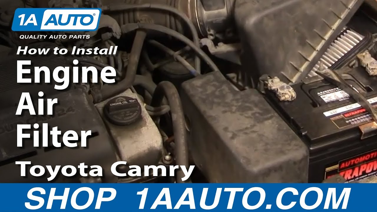 How To Install Replace Engine Air Filter Toyota Camry ... 91 ford ranger wiring diagram 