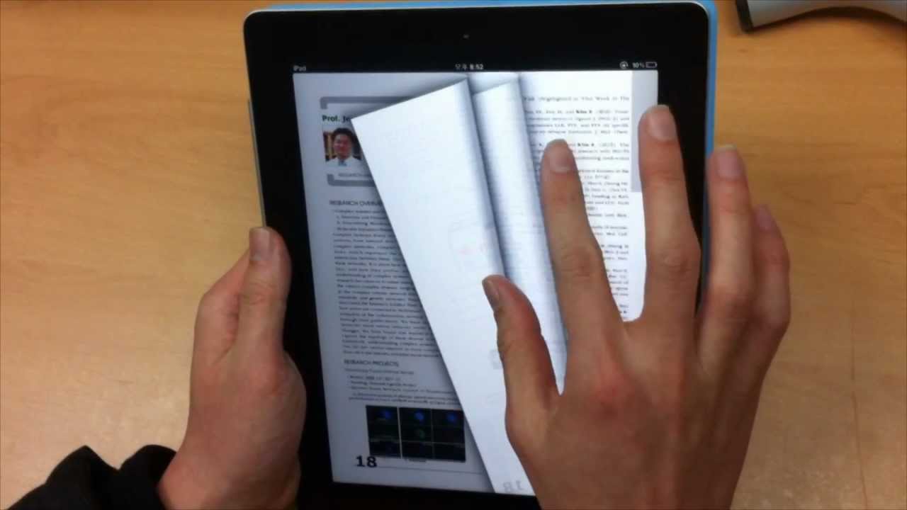 [KAIST ITC] Smart E-Book Interface Prototype Demo - YouTube