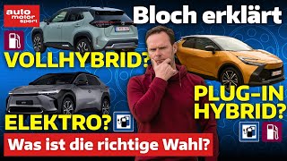 Vollhybrid, PHEV & Elektro: Welcher Antrieb passt zu mir? - Bloch erklärt #260 | auto motor & sport