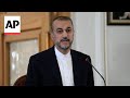 Irans Foreign Minister Hossein Amirabdollahian killed in helicopter crash alongside president