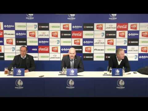 Persconferentie na KAA Gent - KSC Lokeren