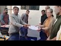 Sonia Gandhi Files Rajya Sabha Nomination in Rajasthan, Accompanied by Rahul and Priyanka Gandhi  - 01:41 min - News - Video