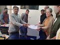 Sonia Gandhi Files Rajya Sabha Nomination in Rajasthan, Accompanied by Rahul and Priyanka Gandhi