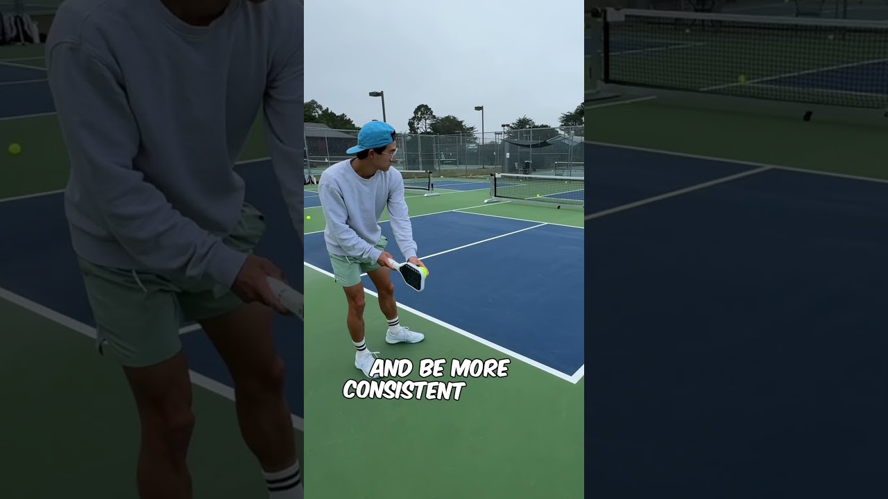 Improving my serves with a training paddle
