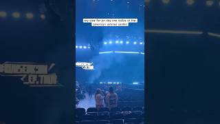 my view for jin day one dallas at the american airlines center