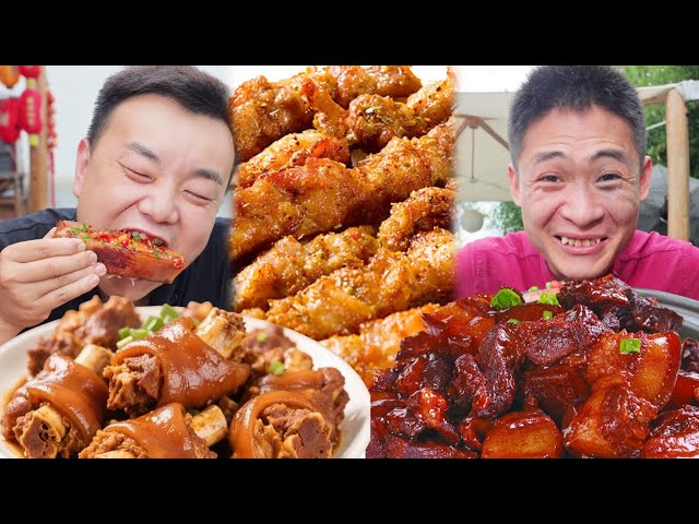 白毛太嚣张！今天必须削他！#农村美食#吃播#辣椒酱#抖音美食#tiktok#美食盲盒#spicy【干饭兄弟】