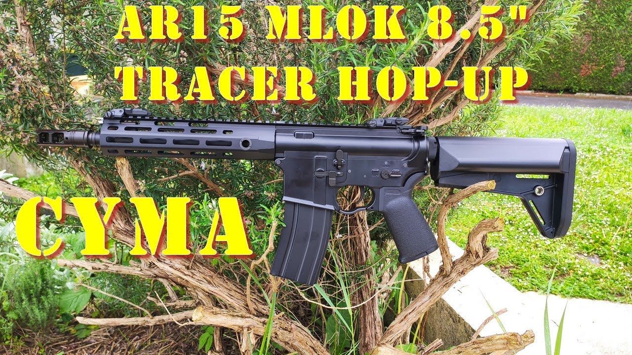 Airsoft - Cyma AR-15 8.5" Keymod tracer hop-up [French]