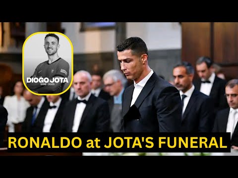 Cristiano Ronaldo couldn't hold back Tears as he arrive to Diogo Jota funeral, But look at REACTION