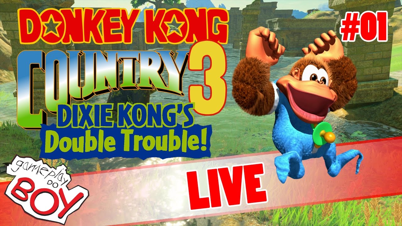 LIVE Donkey Kong 3 - Parte 01 - Gameplay do Boy