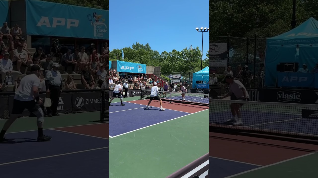 Can’t tell what looks more beautiful, this point or the court 👀 #pickleballhighlights