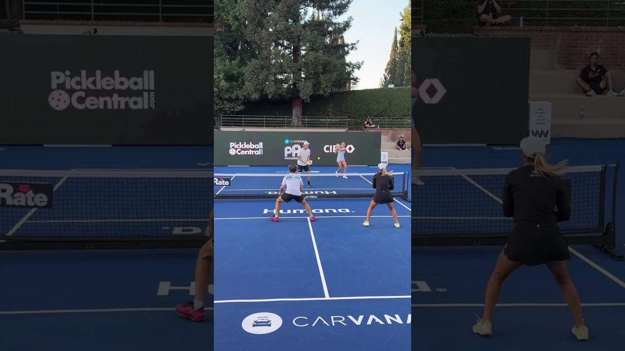 Four pickleball players showing us what incredible pickleball looks like 🔥