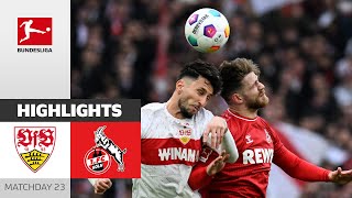 Köln Stops Stuttgart’s Winning Series! | VfB Stuttgart — 1. FC Köln 1-1 | Highlights | Matchday 23