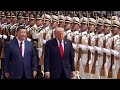 Trump and Xi shake hands ahead of Beijing talks