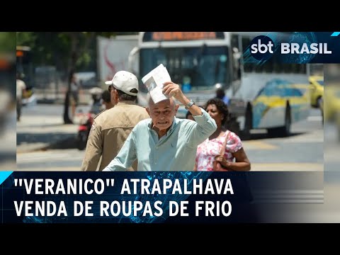 Verão fora de época preocupa lojistas por conta da venda de roupas de frio | SBT Brasil (15/06/24)