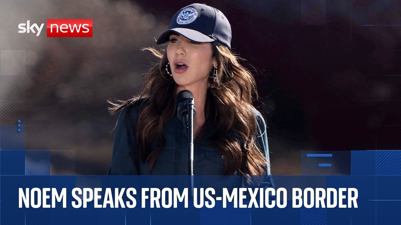 Kristi Noem holds news conference on US border security