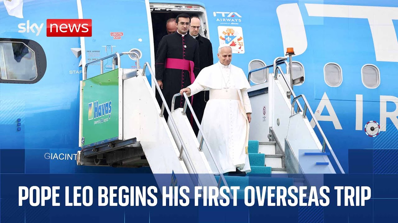 Pope Leo touches down in Turkey as he begins first overseas trip