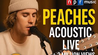 Justin Bieber   Peaches Acoustic Live NPR Music