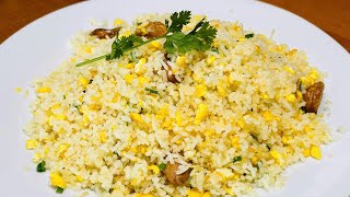 Cách làm cơm chiên tỏi trứng ngon như ngoài tiệm