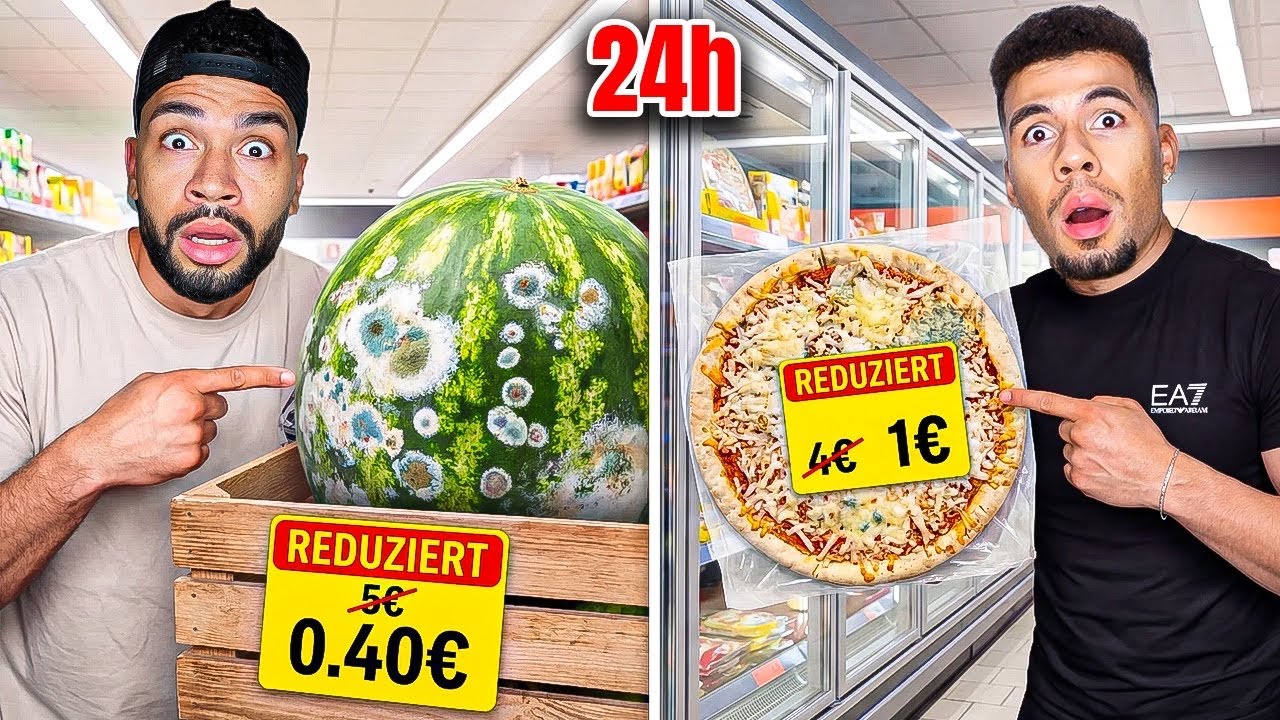 24 STUNDEN NUR MIT REDUZIERTEN LEBENSMITTELN ÜBERLEBEN!