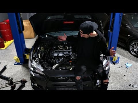 800HP EVO X MOTOR GETS DROPPED IN!