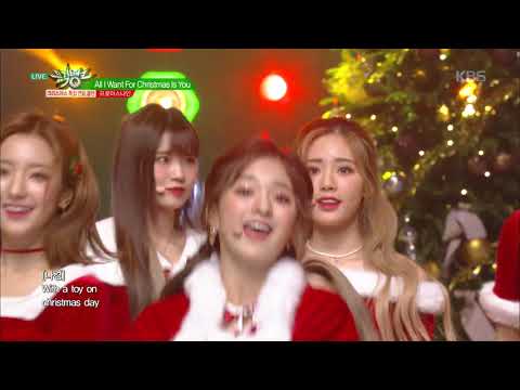 뮤직뱅크 Music Bank - All I Want For Christmas Is You (원곡 Mariah Carey)-프로미스나인(fromis_9).20181221
