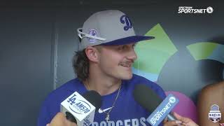 Alex Freeland Reacts to Dodgers Call-Up: “It’s Surreal” | Dodgers Pregame Interview