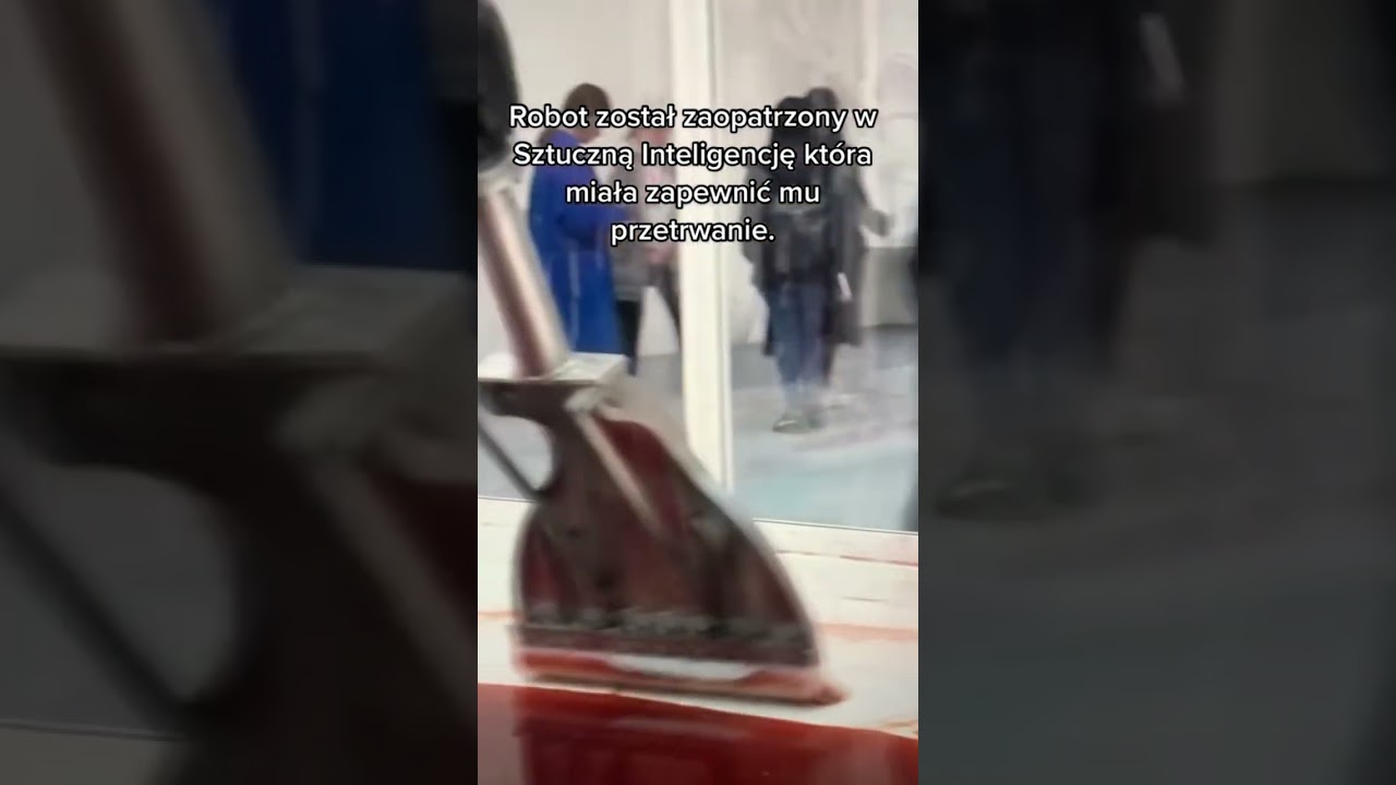 Robot, który umiera na oczach ludzi.