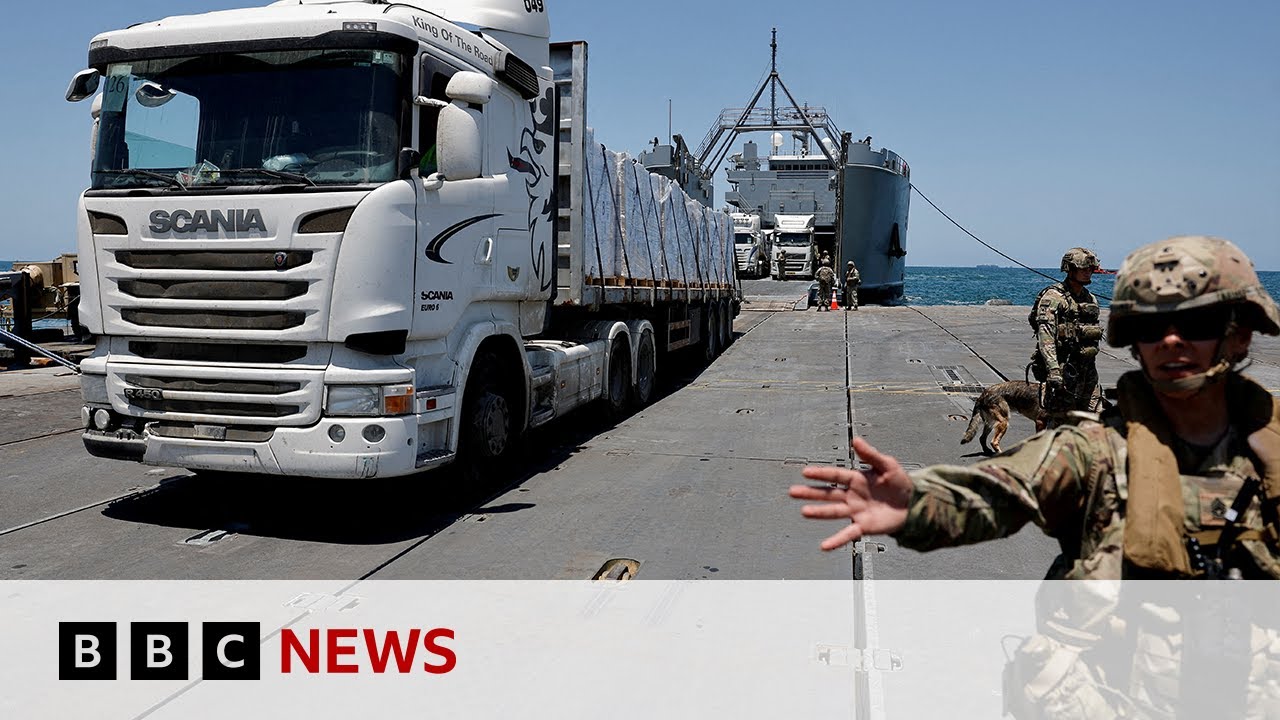 US military ends Gaza floating aid pier mission | BBC News