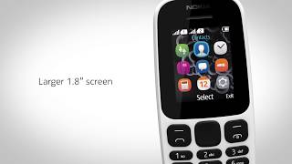 Nokia 105 Single Sim New White (A00028371)
