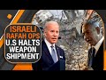 U.S. Halts Weapons Shipment to Israel Amidst Escalating Tensions in Rafah | News9