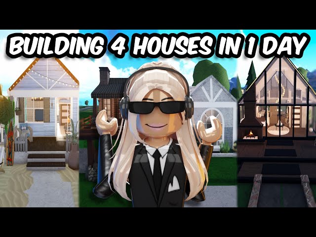 I BUILT 4 HOUSES FOR 4 SUBSCRIBERS in BLOXBURG
