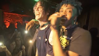 Lil Peep &amp; Lil Tracy - white wine + white tee (live in Sacramento, CA - May 4, 2017)