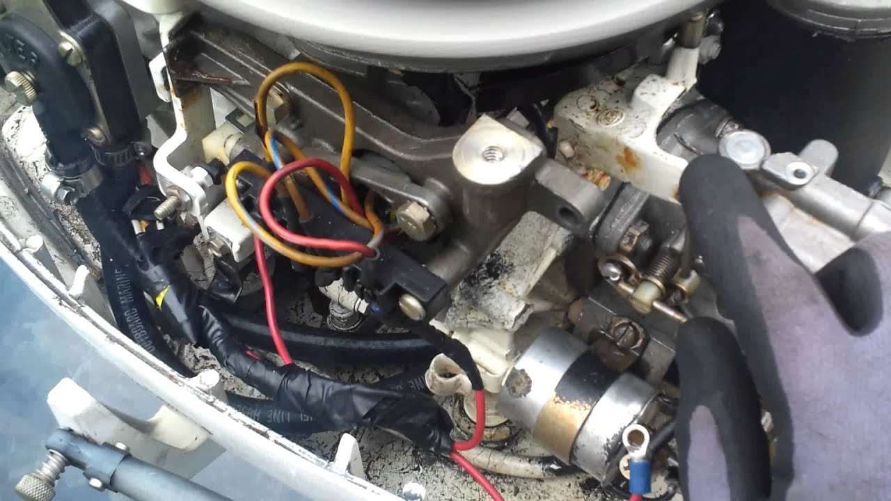 After i adjusted low speed idle out 2 more turns - YouTube mercury 25hp 4 stroke wiring diagram 