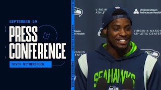 Devon Witherspoon:"I'm Trying To Be One Of The Best Corners" | Press Conference - September 29, 2023
