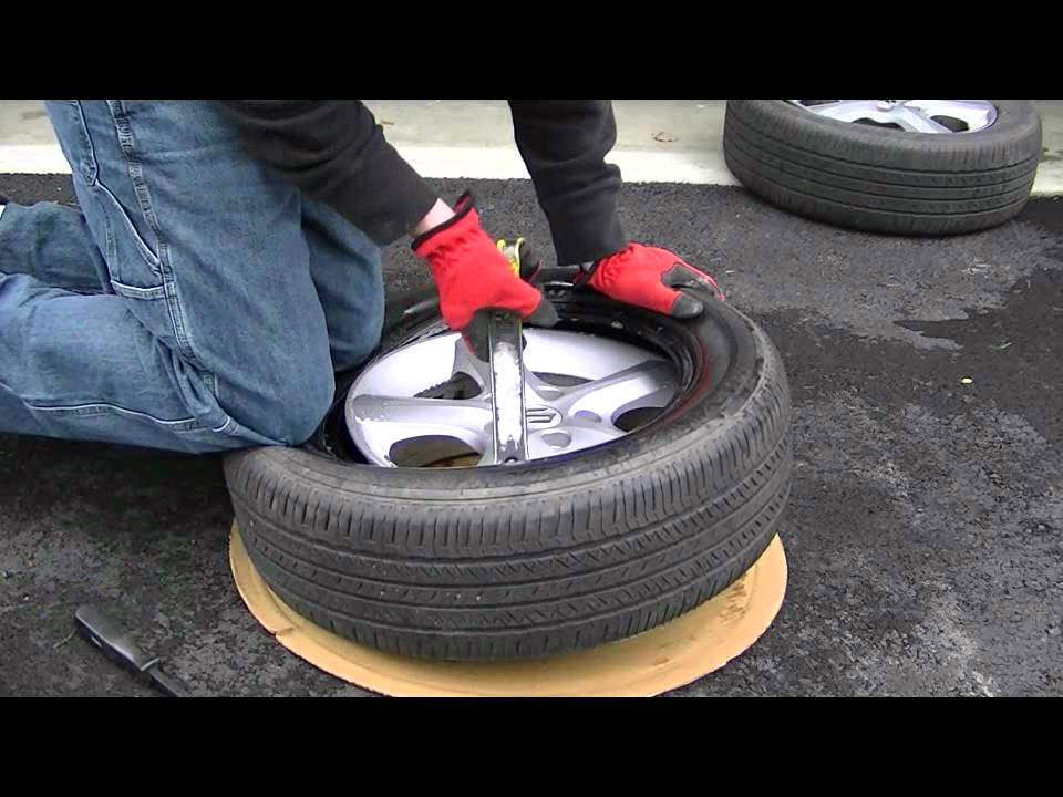 How To Mount A Tire By Hand Youtube