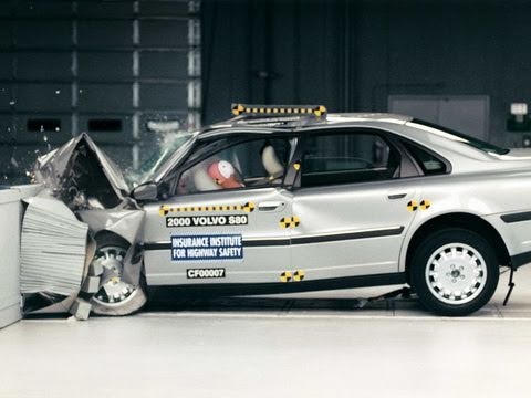 Видео краш-теста Volvo S80 1998 - 2003