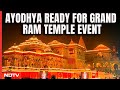 Ayodhya Ram Mandir | Ayodhya Ready For Grand Ram Temple Event: Decorations, Security, Schedule