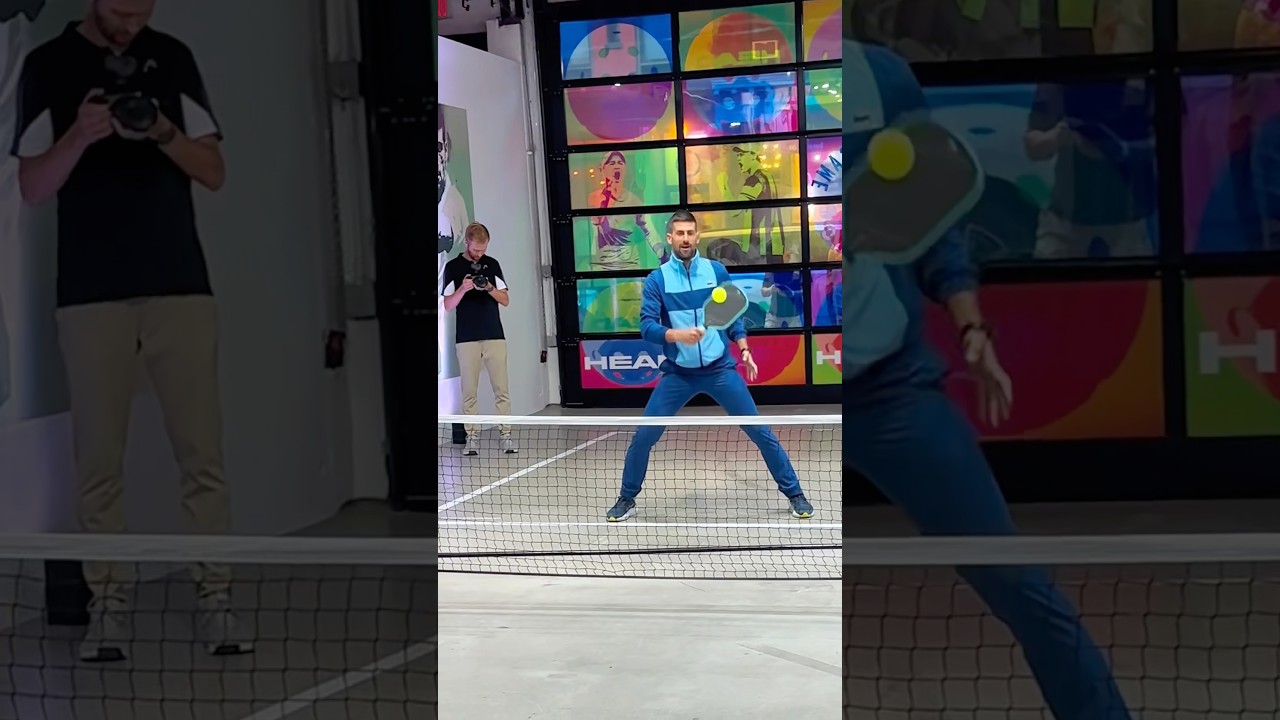 Novak Djokovic& Janik Sinner plays pickleball 🎾🙅🏻‍♂️