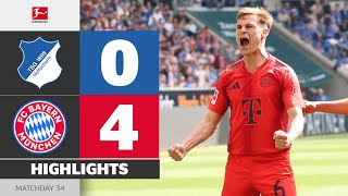 What A Way To End The Season! | HOFFENHEIM — FC BAYERN | Highlights | Matchday 34 – Bundesliga 24/25
