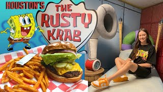 Trying a Krabby Patty at Houston’s Rusty Krab | Spongebob  Inspired Pop-Up