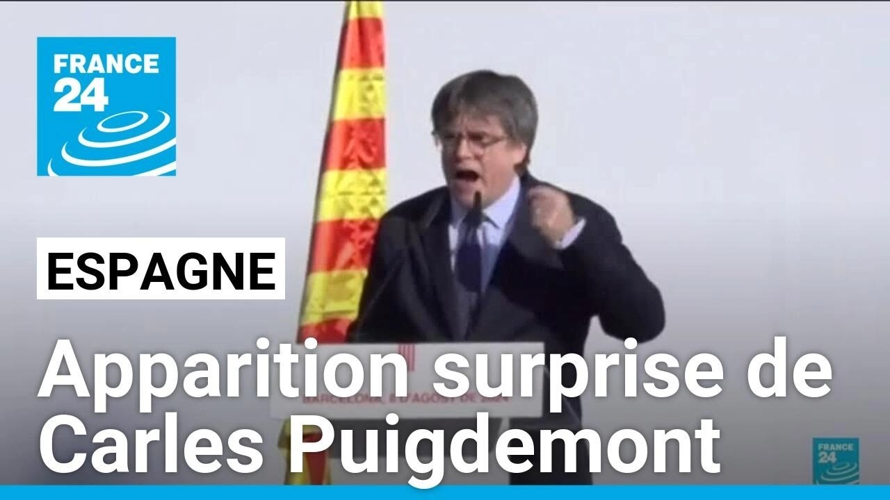 Espagne : l'indépendantiste Puigdemont réapparaît après sept ans d'exil et disparaît à nouveau