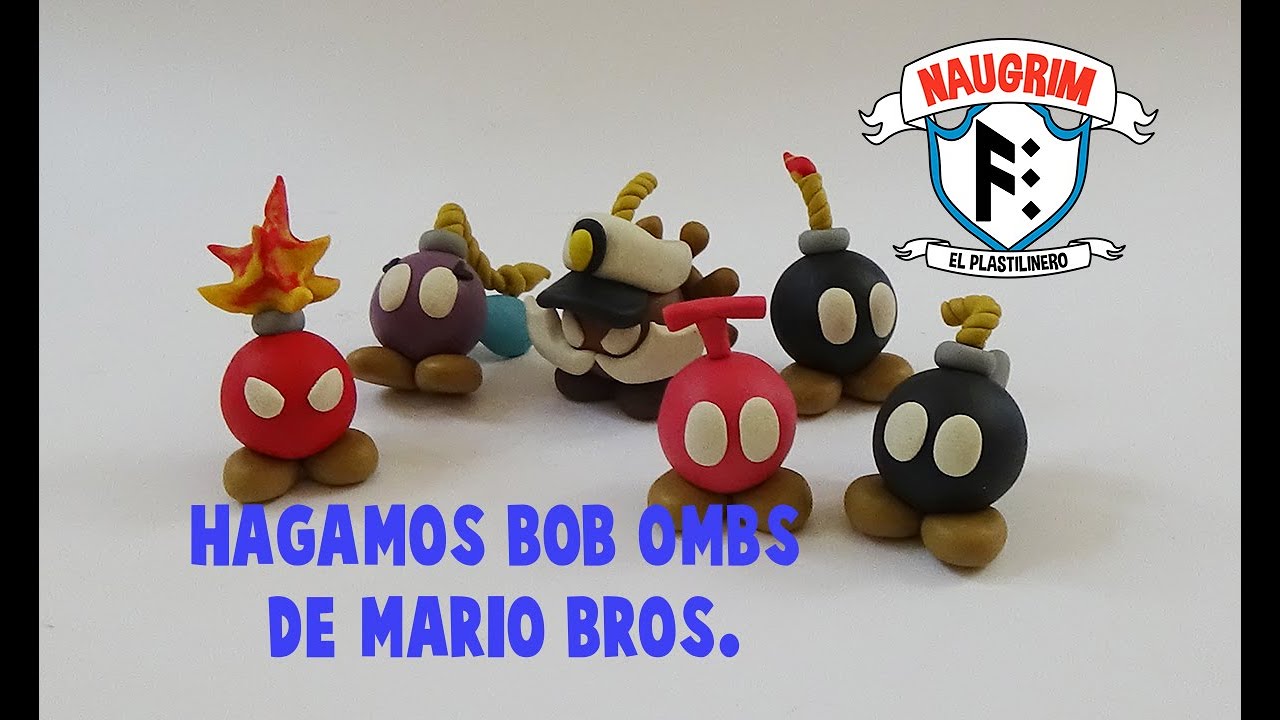 Tutorial Bob-Omb En Plastilina Super Mario Bros Bob-Omb Clay Tutorial ...