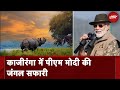 PM Modi Assam Visit: प्रधानमंत्री नरेंद्र मोदी ने Kaziranga National Park में की जंगल Safari