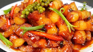 Mách bạn cách làm Ba rọi kho tiêu keo mềm sềm sệt đơn giản nhất