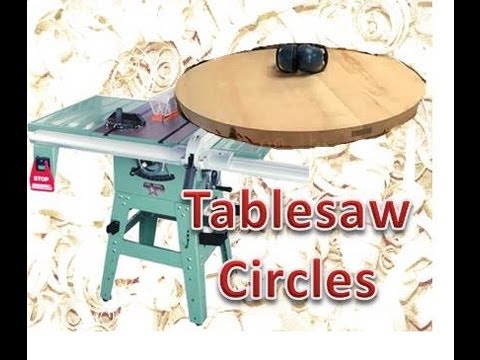 Cutting large circles on the table saw. Musica Movil  MusicaMoviles 
