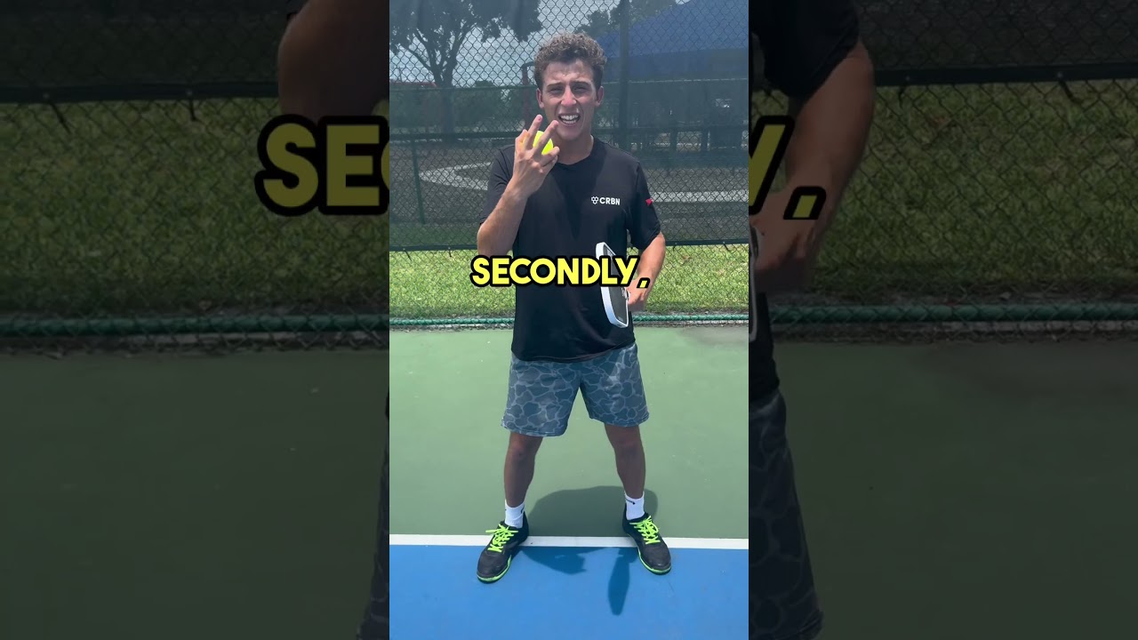 How to handle SLICE in pickleball 🍕🏆 #pickleball #pickleballtips