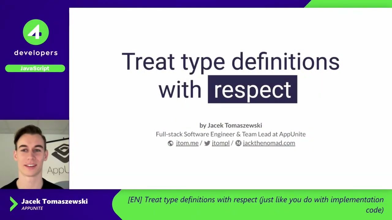 4Developers 2022: Treat kind  definitions with respect   - Jacek Tomaszewski