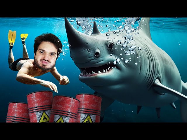 NO FUNDO DO OCEÂNO DO RAFT EU ENCONTREI O TERROR... O TUBARÃO RINOCERONTE!